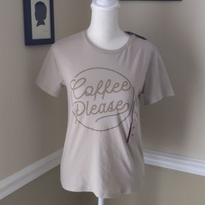 Coffee please XS women's t-shirt NWT